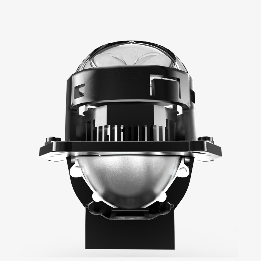 OEM Factory F81A Tri-lens Highly Integrated Perfect Light Shape 150w 15000lumen 3.0 Inch Led Projector Lens for Automotive